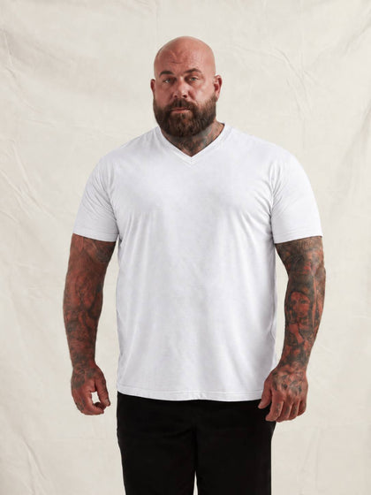White V-Neck T-Shirt