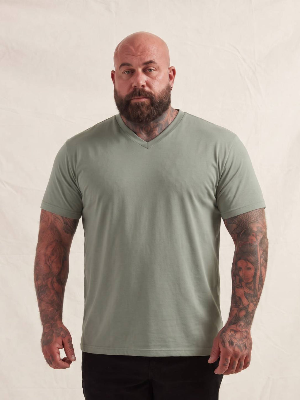 Shadow Green V-Neck T-Shirt