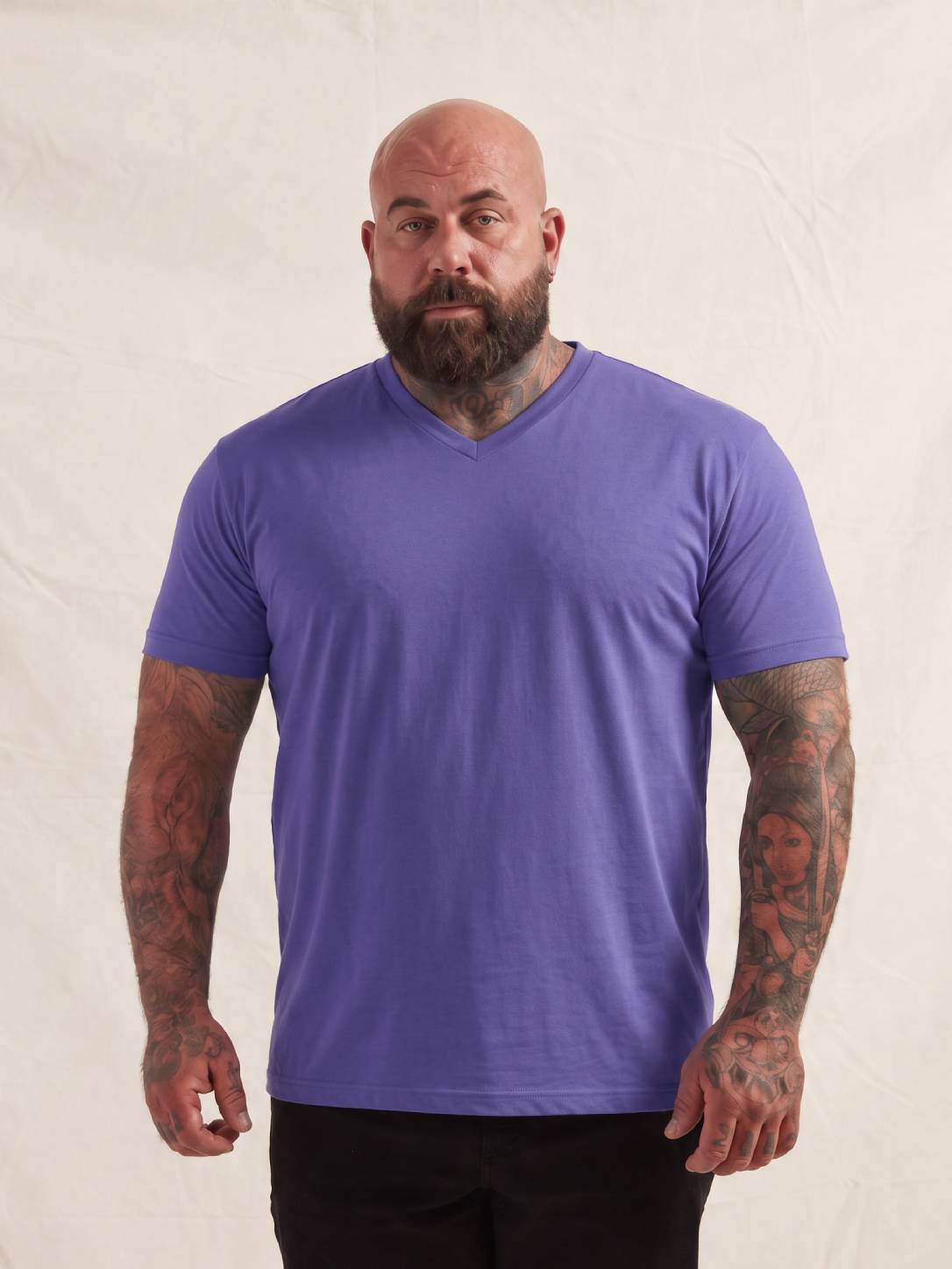 Purple V-Neck T-Shirt