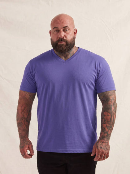 Purple V-Neck T-Shirt