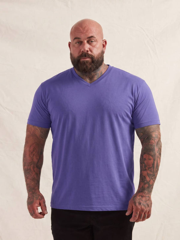 Purple V-Neck T-Shirt