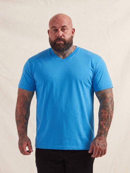 Ibiza Blue V-Neck T-Shirt