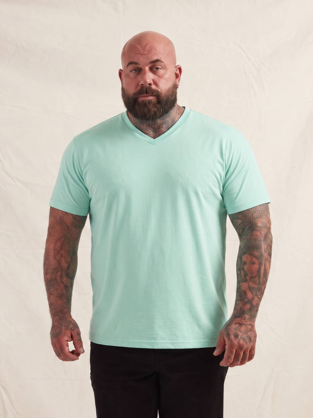 Load image into Gallery viewer, River Green V-Neck T-Shirt
