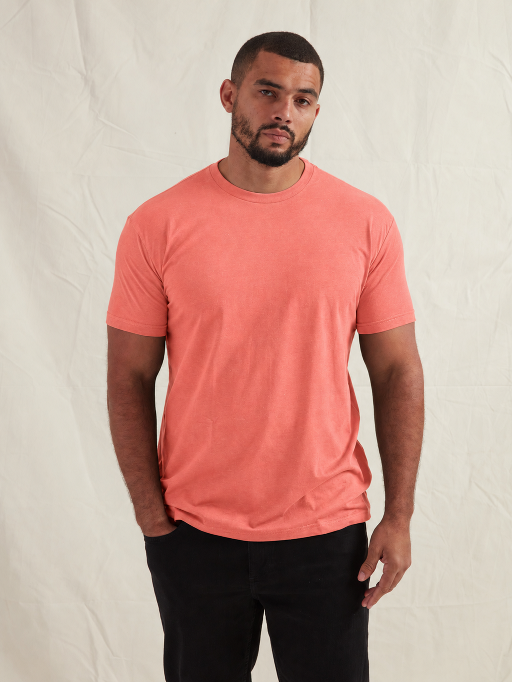Tall Peach Crew Neck T-Shirt