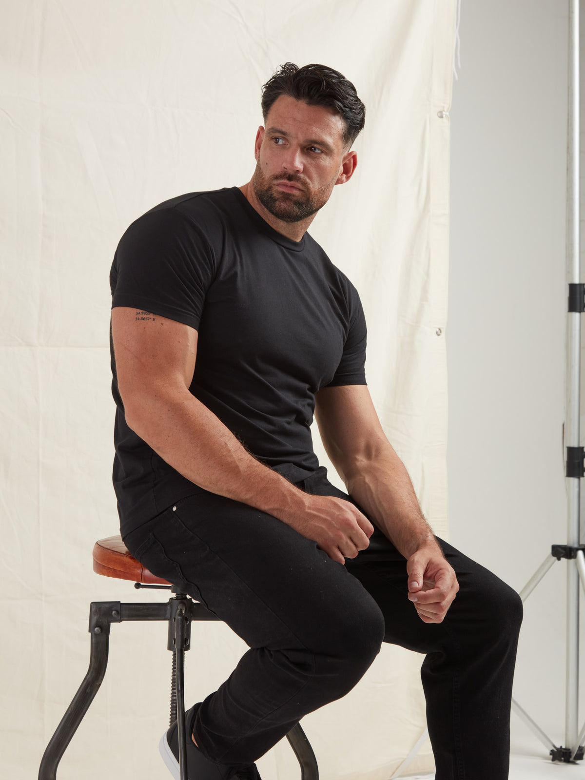 Black Crew Neck T-Shirt