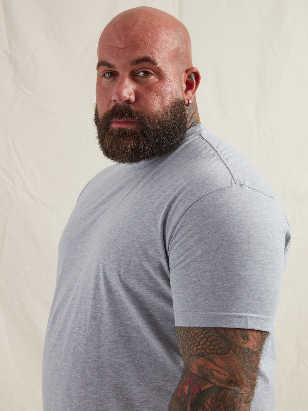 Heather Grey Crew Neck T-Shirt