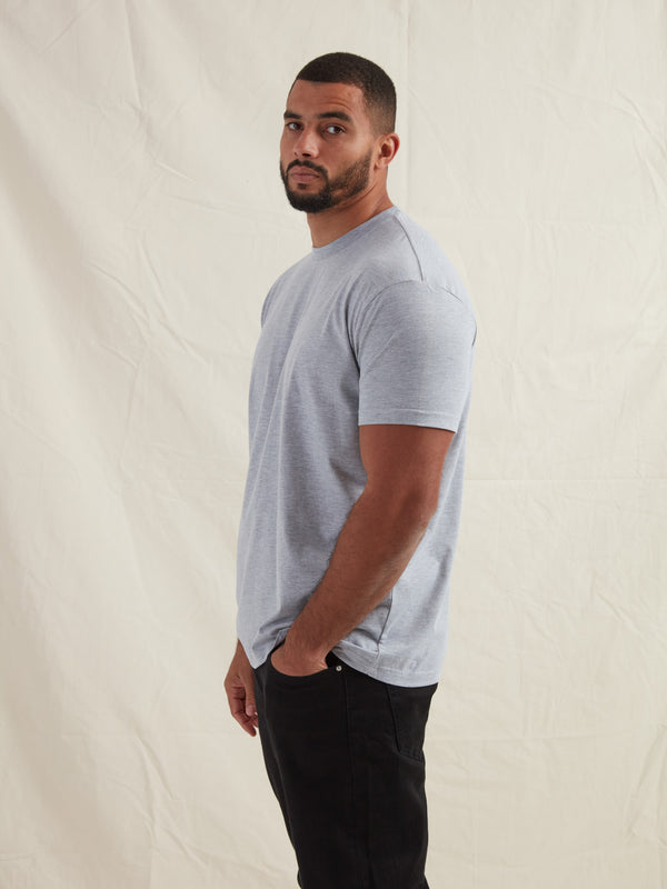 Tall Heather Grey Crew Neck T-Shirt