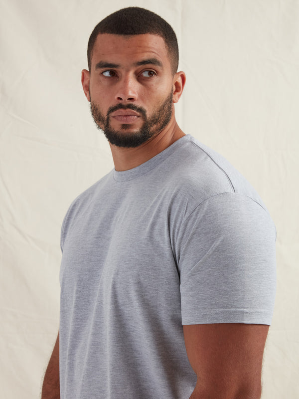 Tall Heather Grey Crew Neck T-Shirt