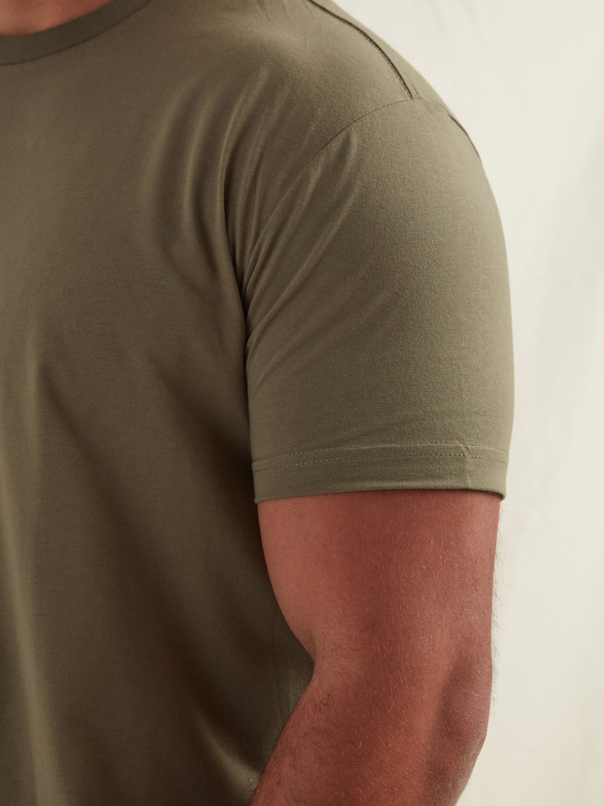Tall Khaki Crew Neck T-Shirt