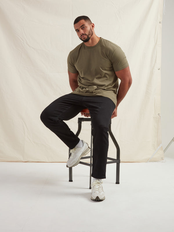 Tall Khaki Crew Neck T-Shirt