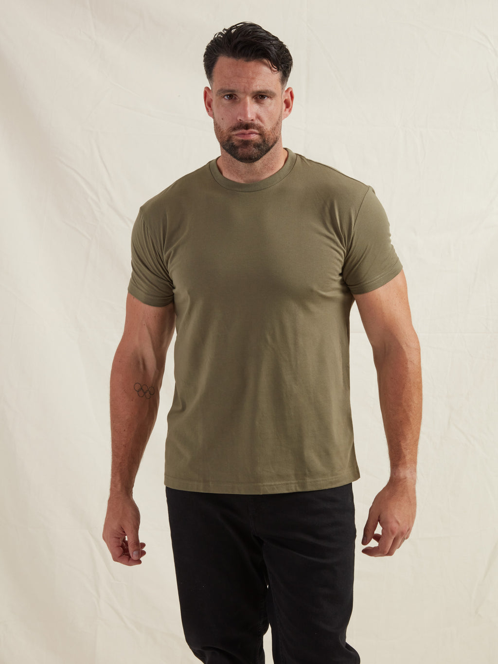 Khaki Crew Neck T-Shirt