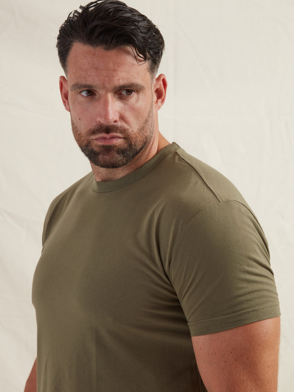 Khaki Crew Neck T-Shirt
