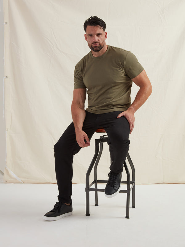 Khaki Crew Neck T-Shirt