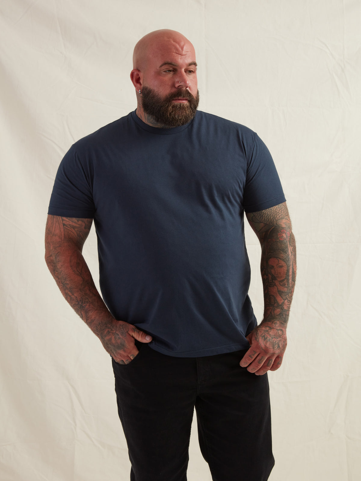 Navy Crew Neck T-Shirt