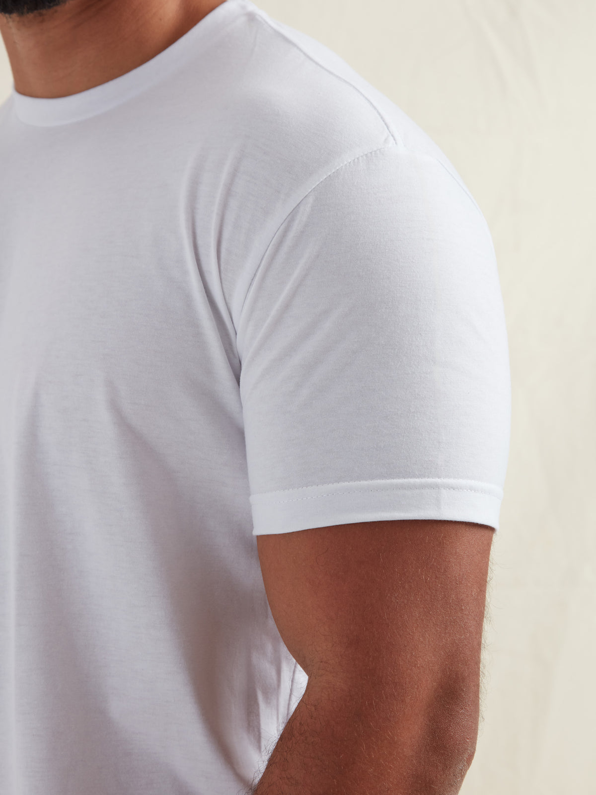 Tall White Crew Neck T-Shirt