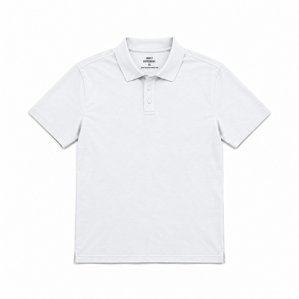 Tall White Polo Shirt