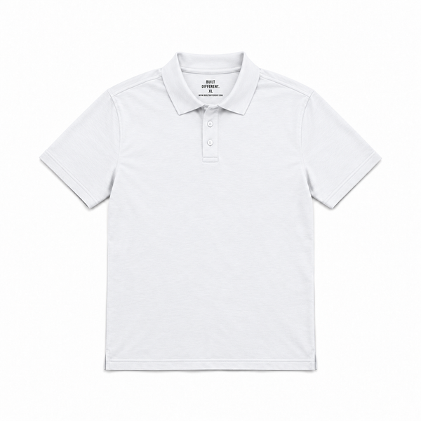 Tall White Polo Shirt