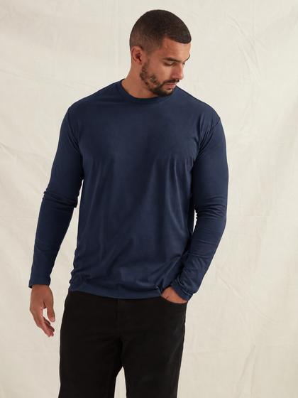 Tall Navy Long Sleeve T-Shirt