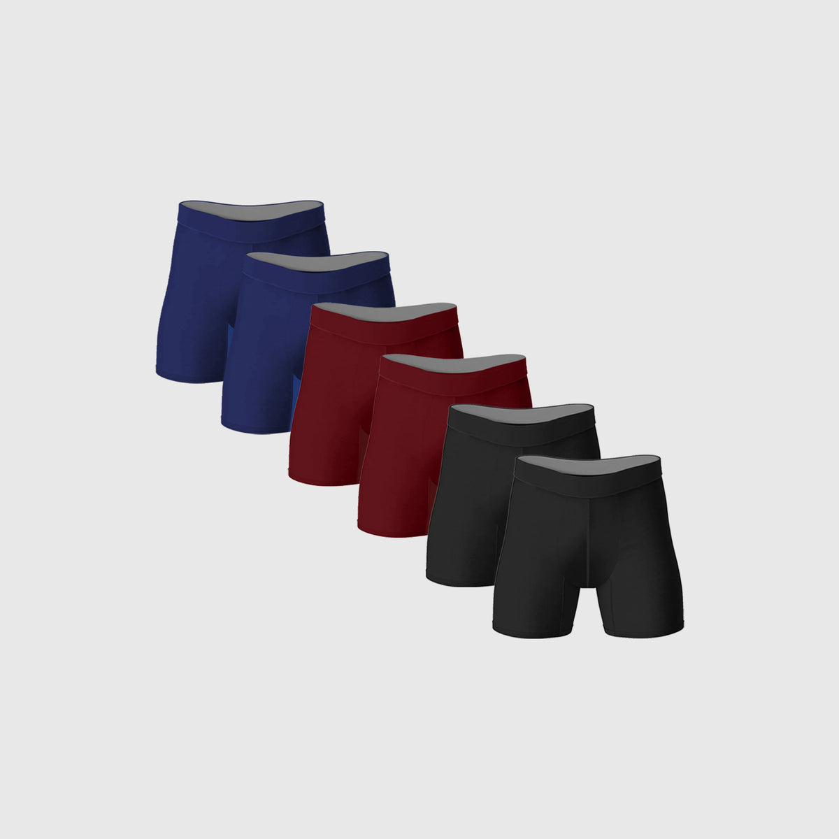 Essential Anti-Chafe Bamboo Boxer Briefs 6-Pack