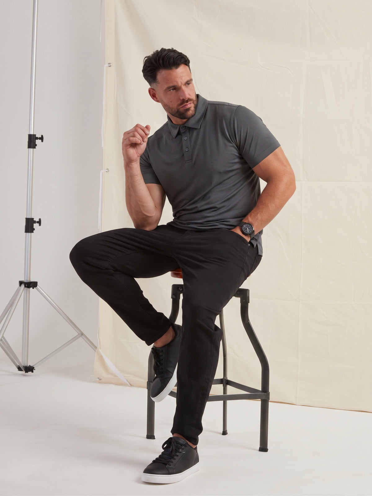 Carbon Polo Shirt