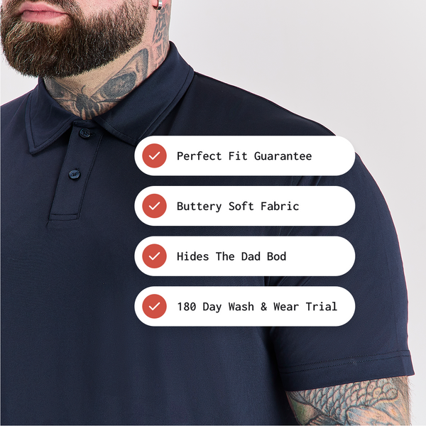 Tall Polo White 3-Pack