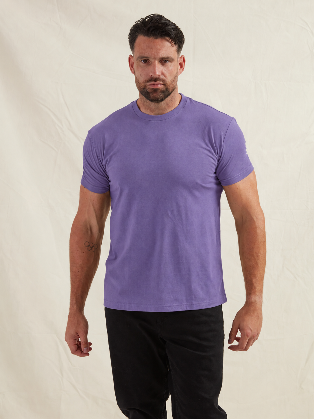 Tall Purple Crew Neck T-Shirt