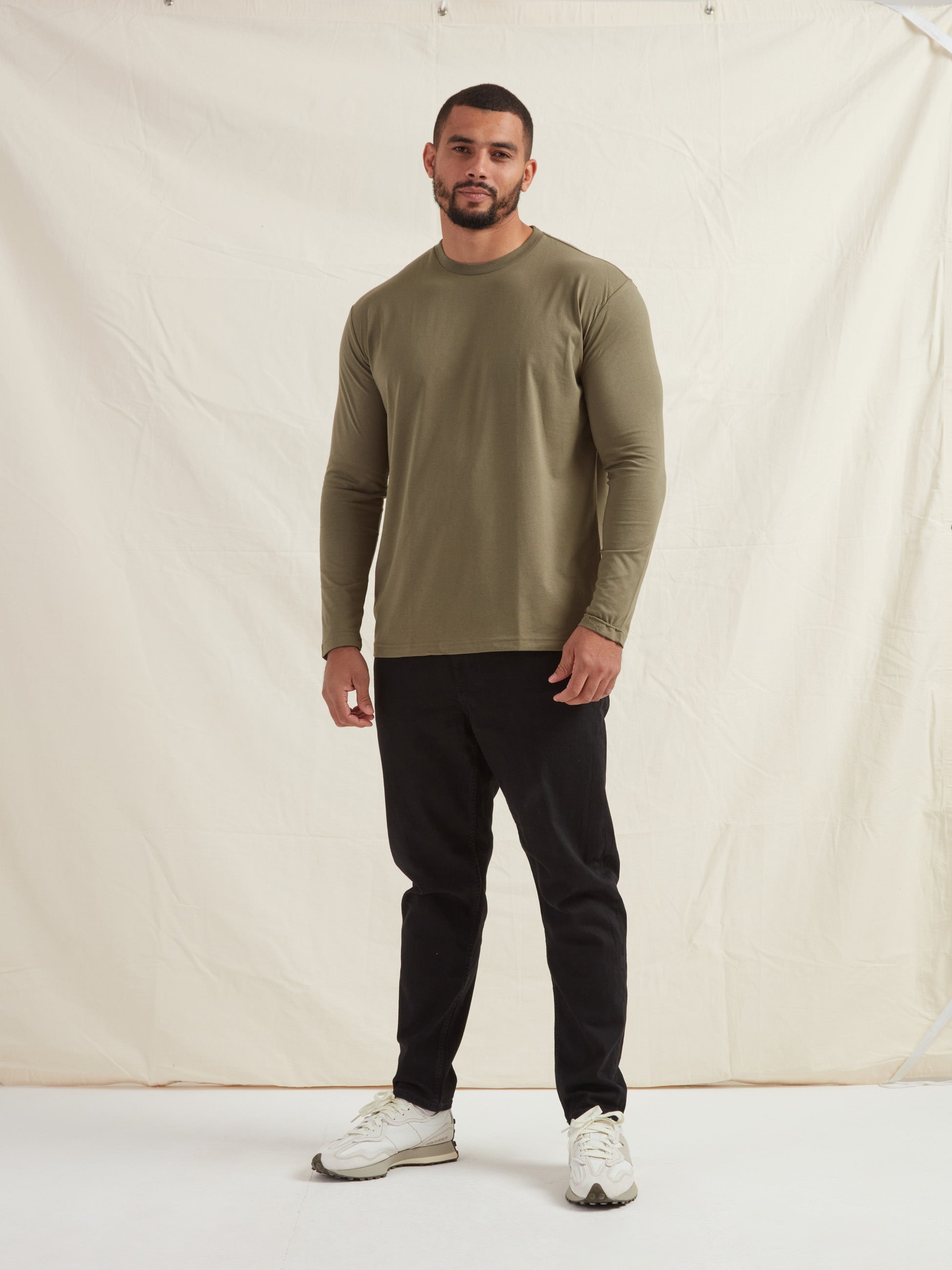 Load image into Gallery viewer, Khaki Long Sleeve T-Shirt
