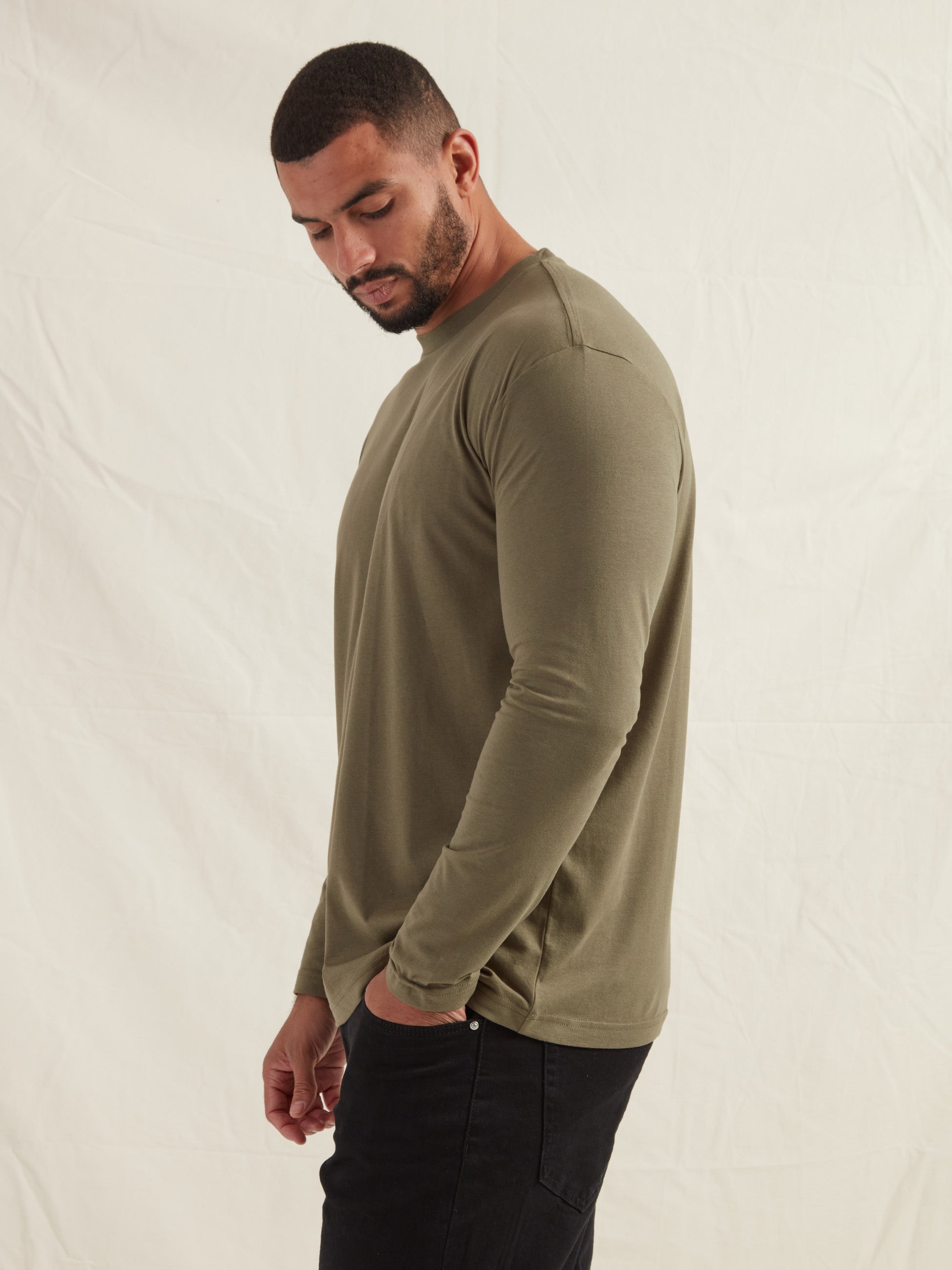 Load image into Gallery viewer, Khaki Long Sleeve T-Shirt
