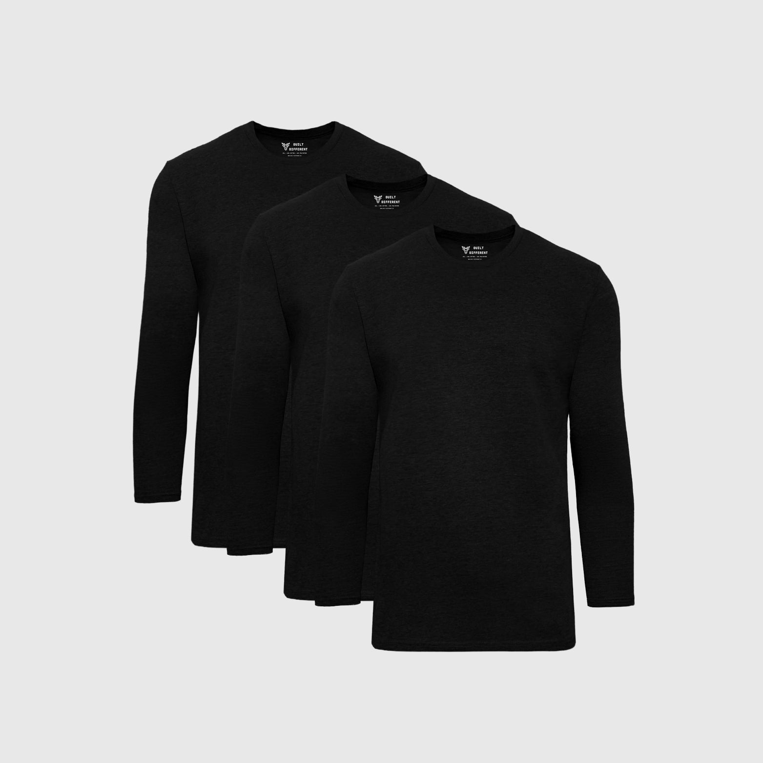Load image into Gallery viewer, Black Long Sleeve 3-Pack
