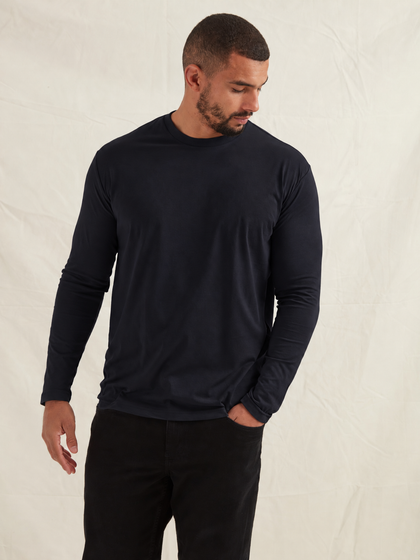 Tall Black Long Sleeve T-Shirt