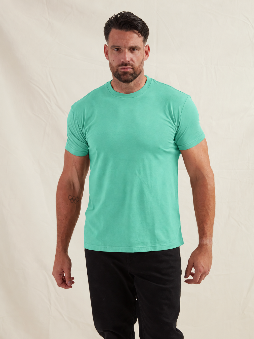 Aqua Crew Neck T-Shirt