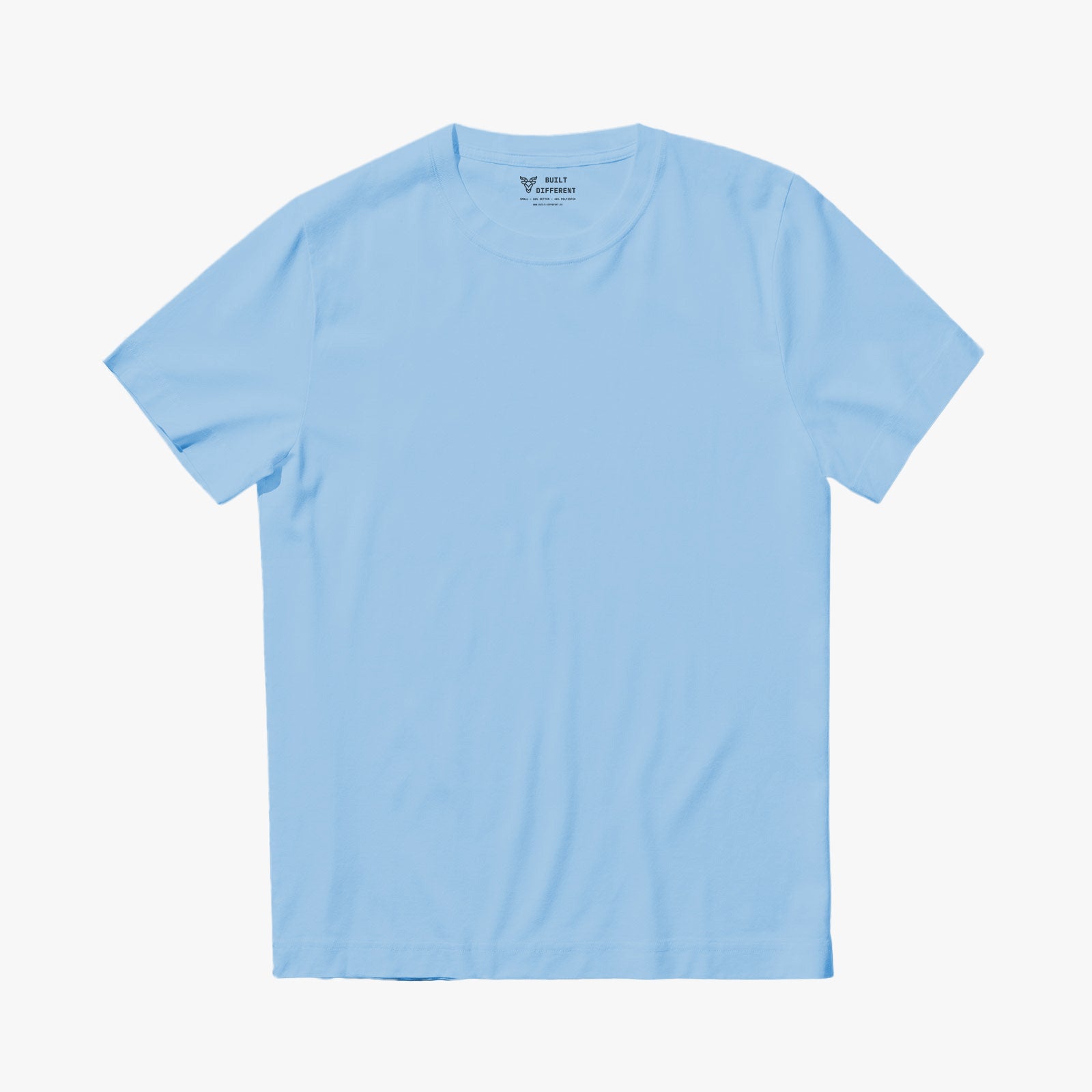 Ocean Blue Crew Neck T-Shirt – Built Different