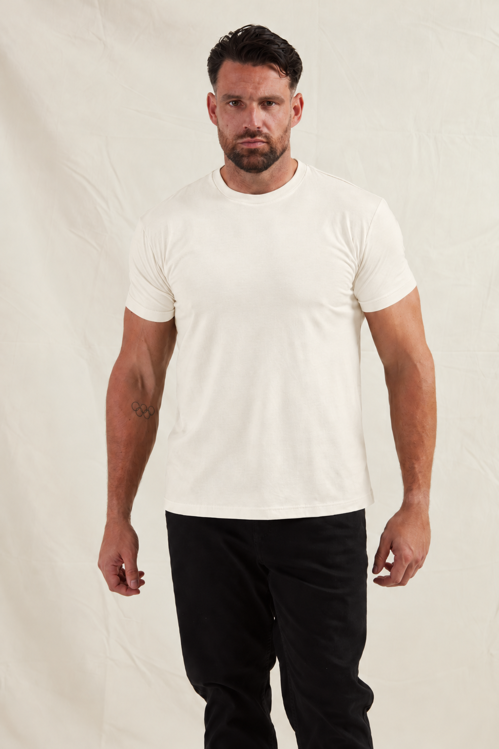 Load image into Gallery viewer, Tall Marshmallow Crew Neck T-Shirt
