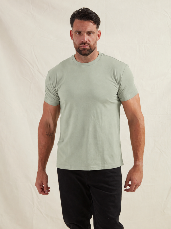 Shadow Green Crew Neck T-Shirt