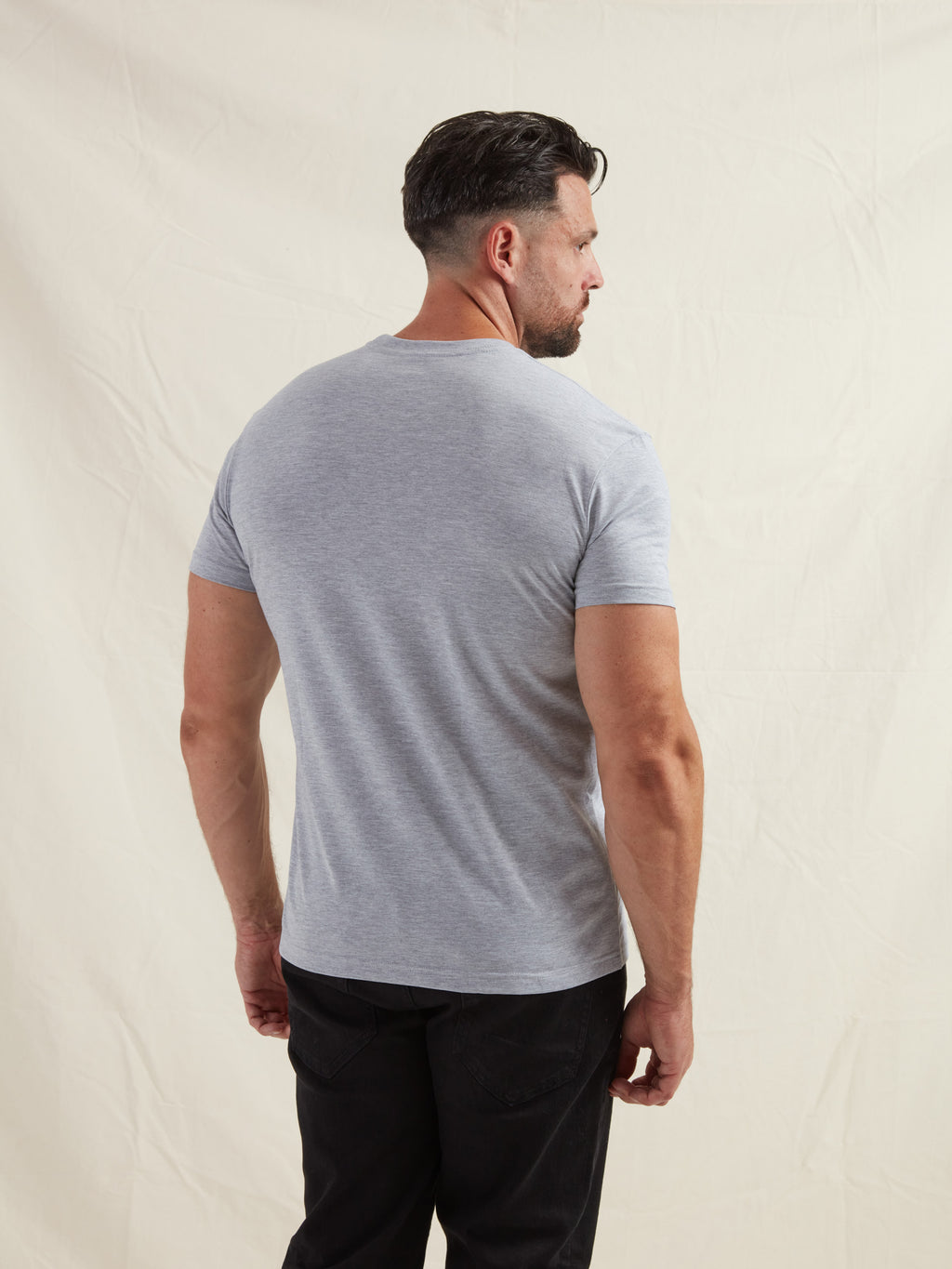 Heather Grey Pocket Crew Neck T-Shirt