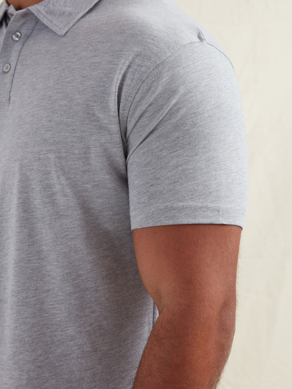 Tall Heather Grey Polo Shirt