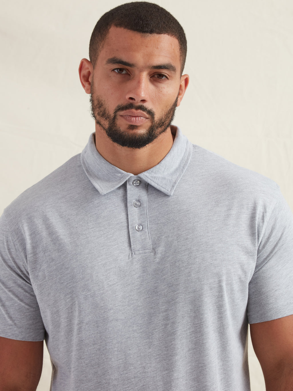 Tall Heather Grey Polo Shirt