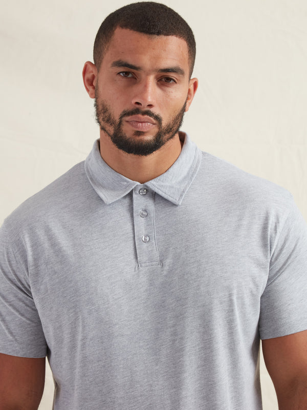 Tall Heather Grey Polo Shirt