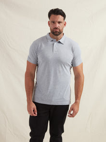 Heather Grey Polo Shirt