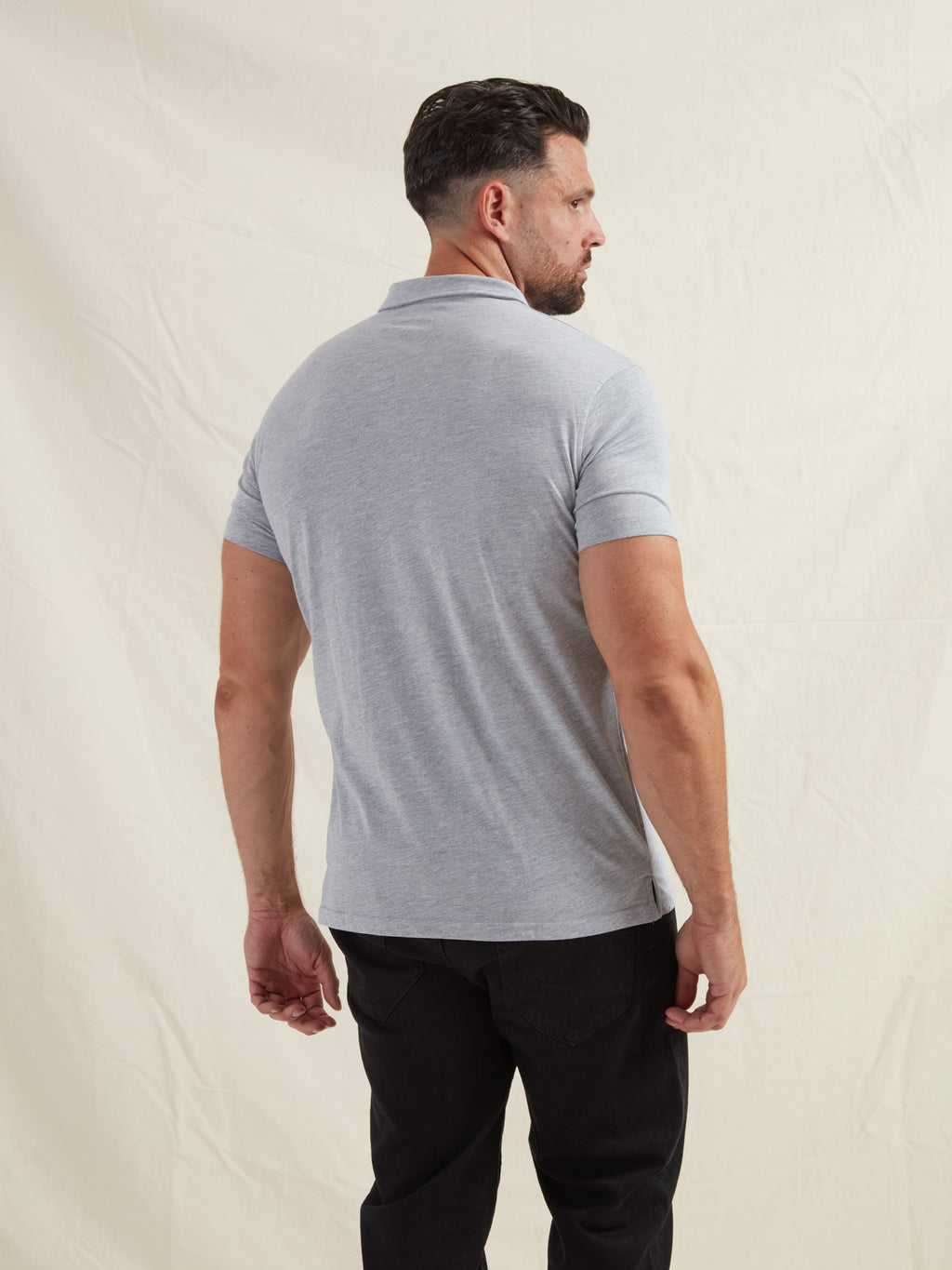 Heather Grey Polo Shirt