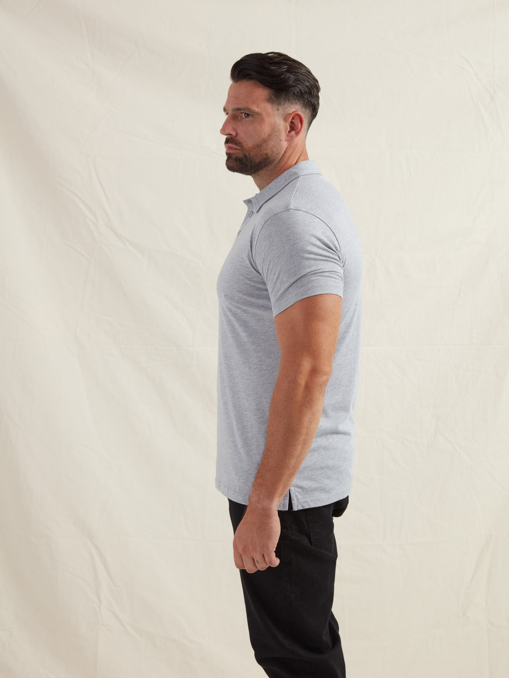 Heather Grey Polo Shirt