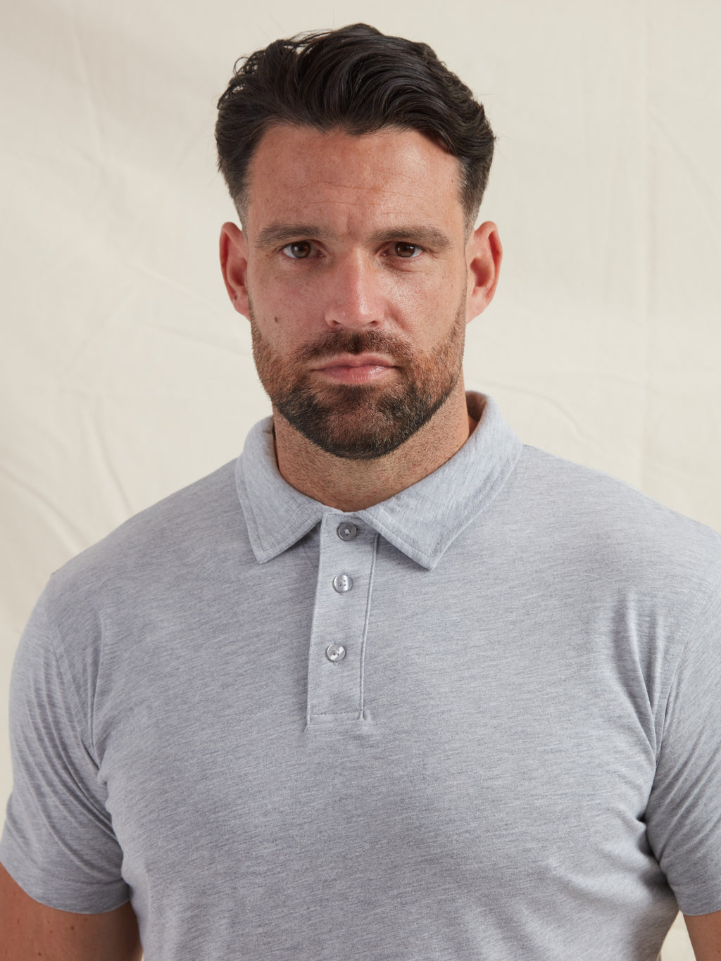 Heather Grey Polo Shirt