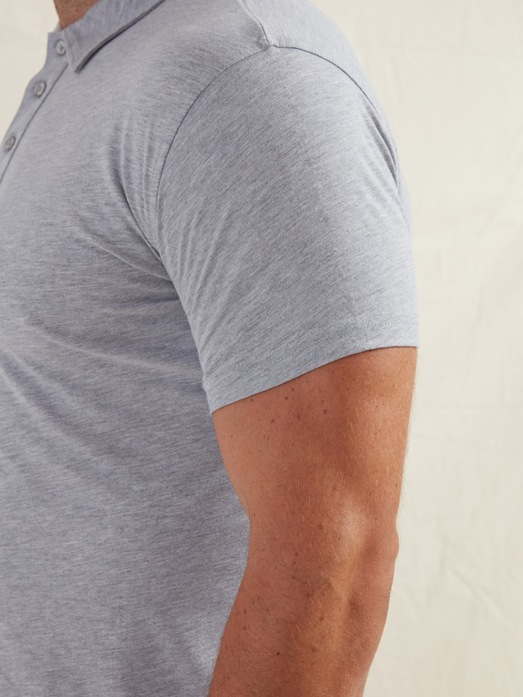 Heather Grey Polo Shirt