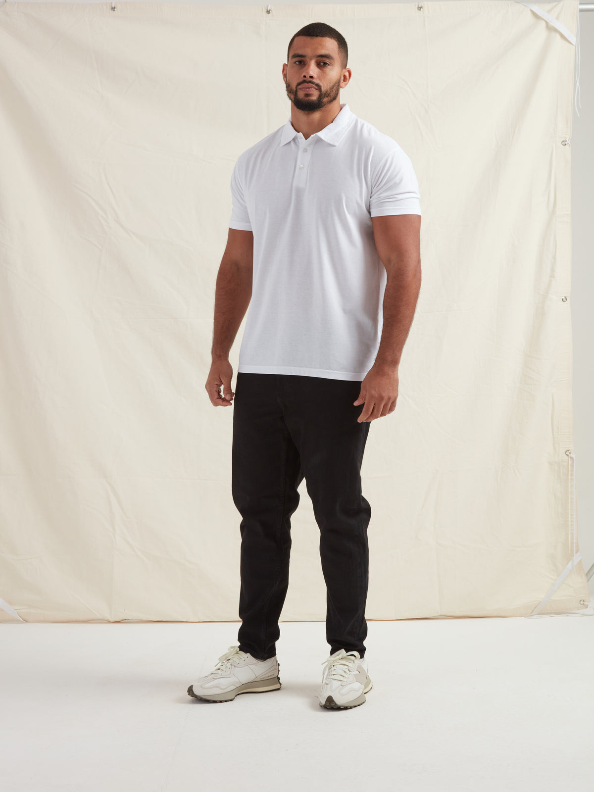 Tall White Polo Shirt