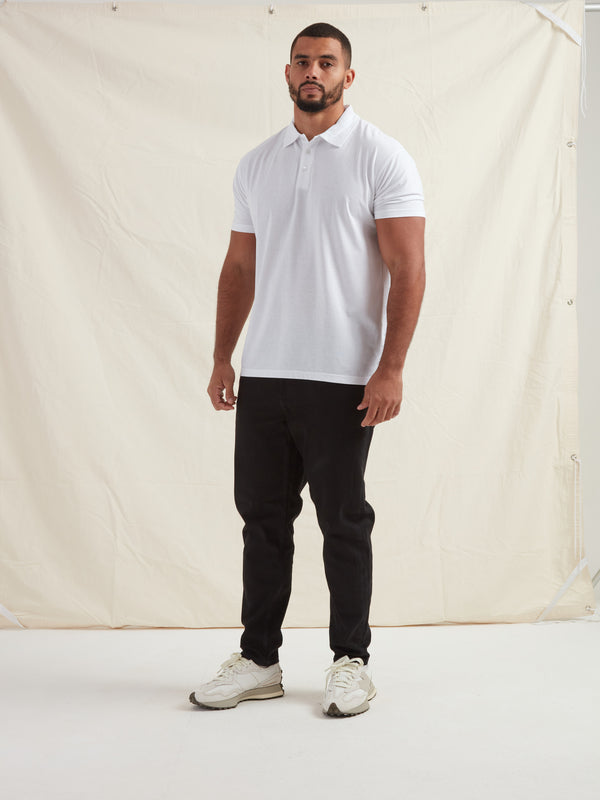 Tall White Polo Shirt