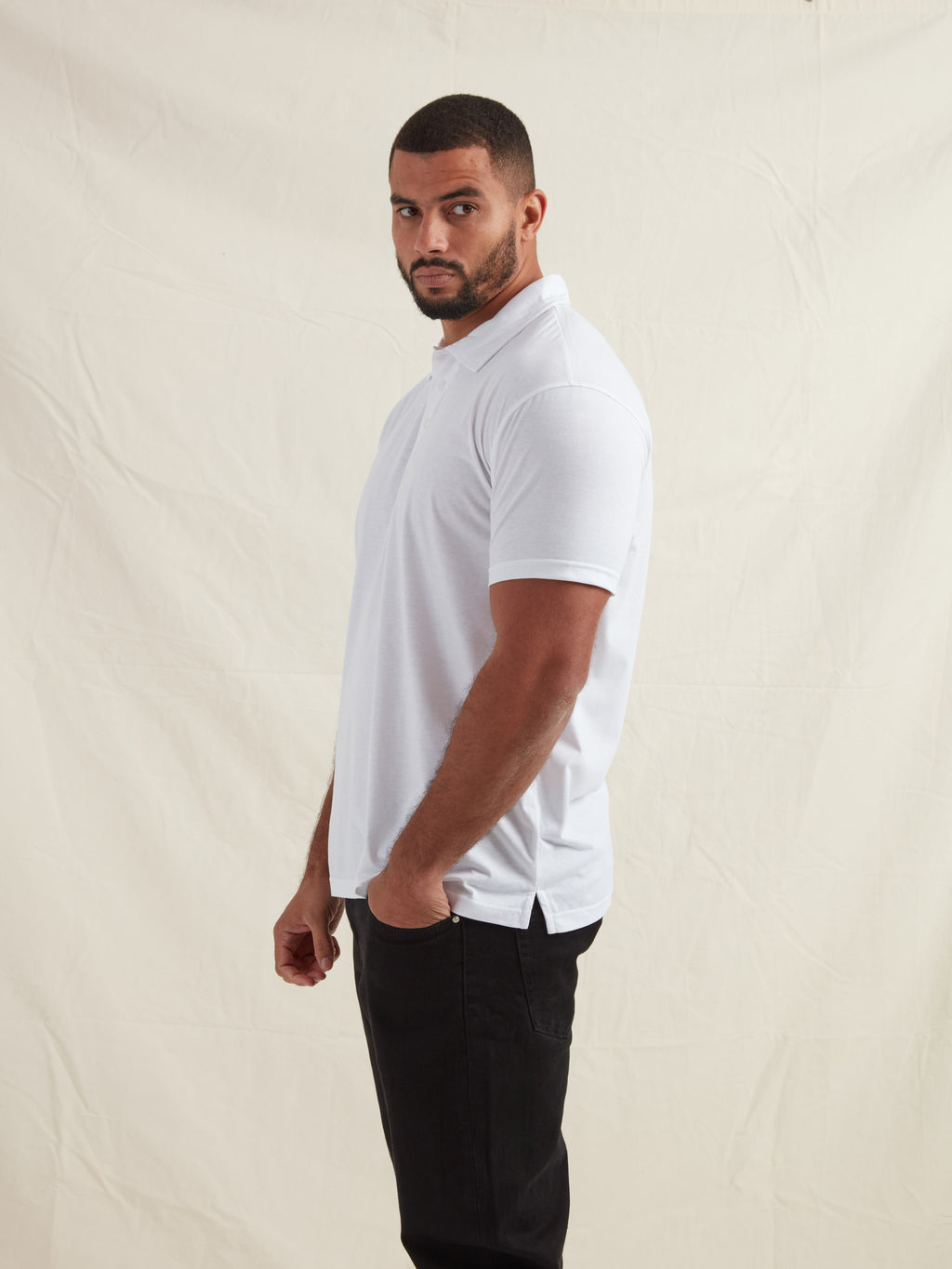 Tall White Polo Shirt