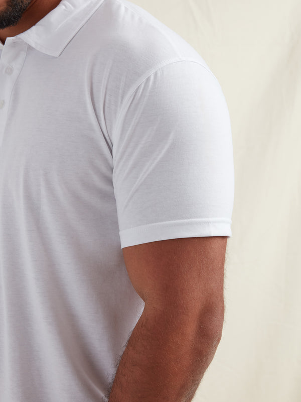 Tall White Polo Shirt