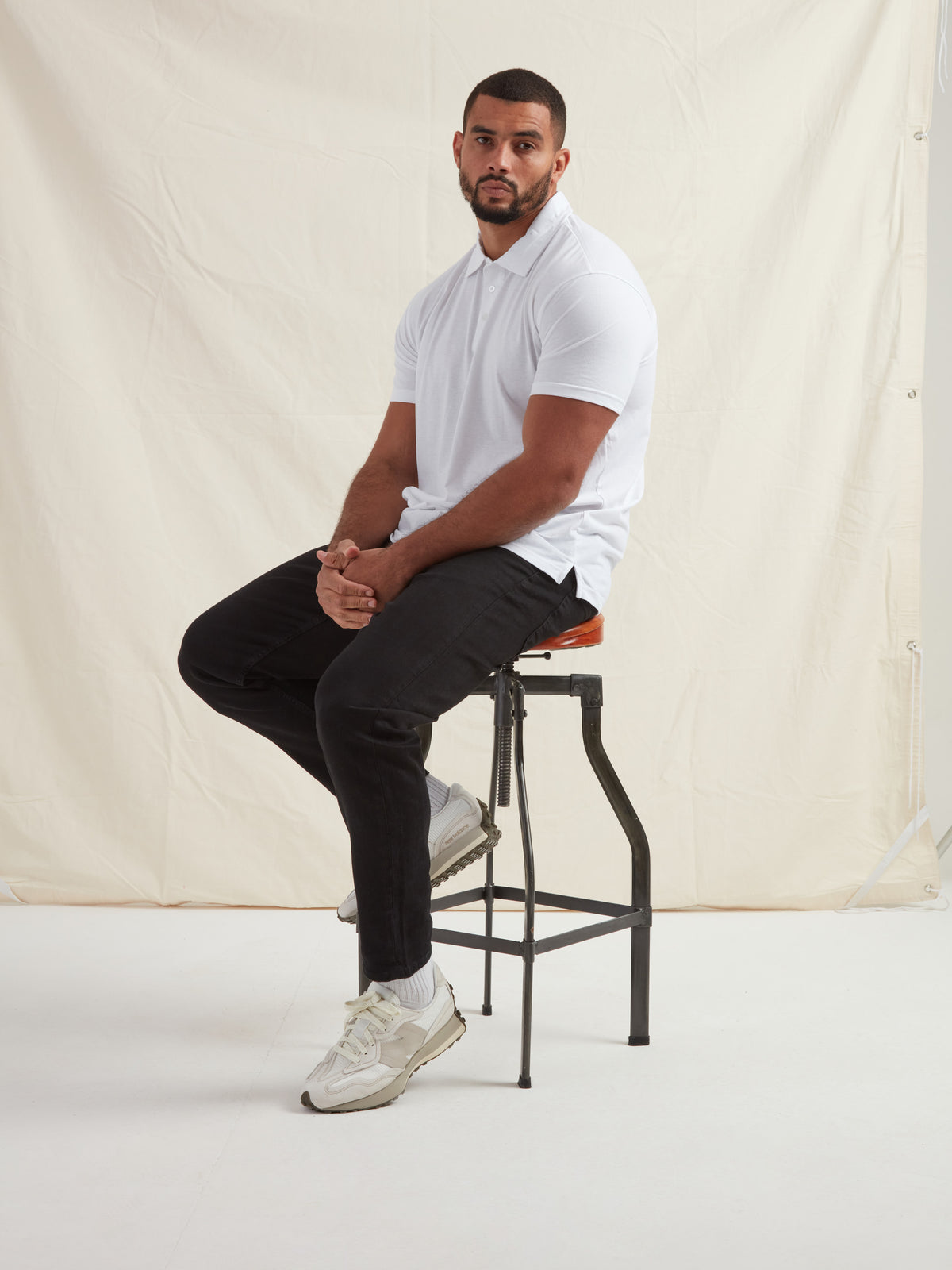 Tall White Polo Shirt