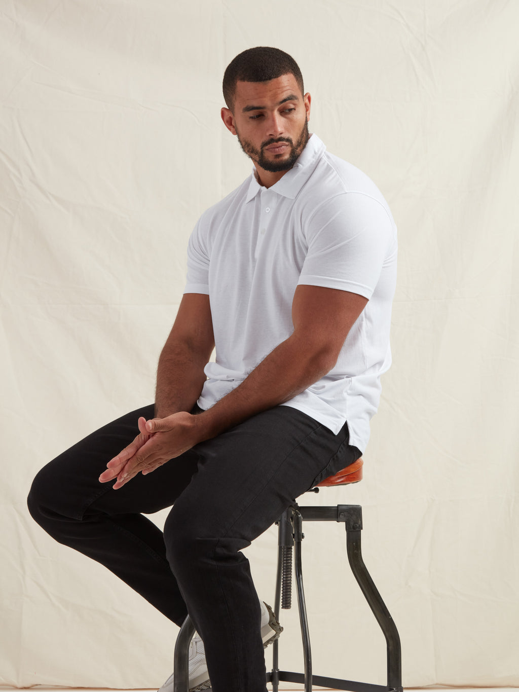 Tall White Polo Shirt