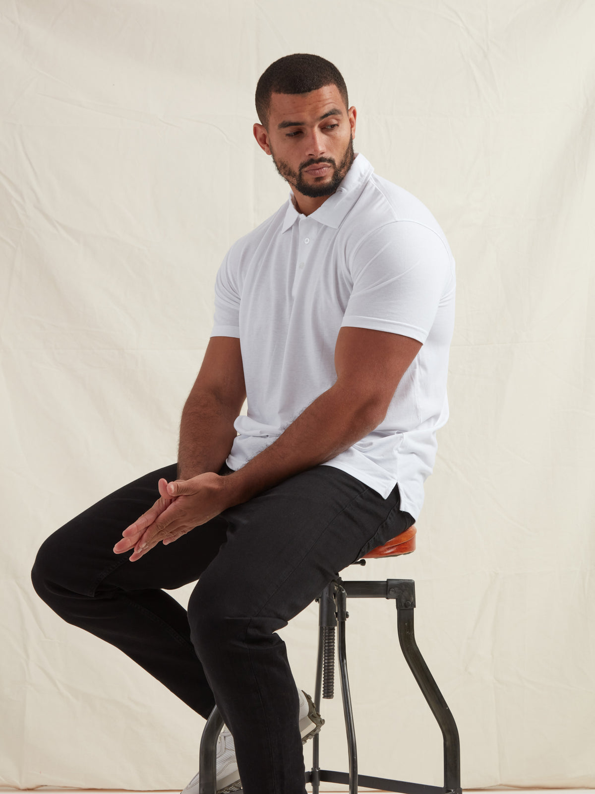Tall White Polo Shirt